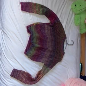 PACSUN kendall and kylie colorful striped sweater